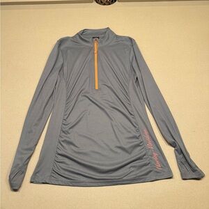 Harley-Davidson Gray and Orange Long Sleeve Tee